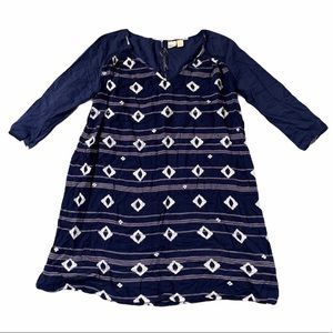 Roxy Boho Aztec Lightweight Geometric Surfer Dress